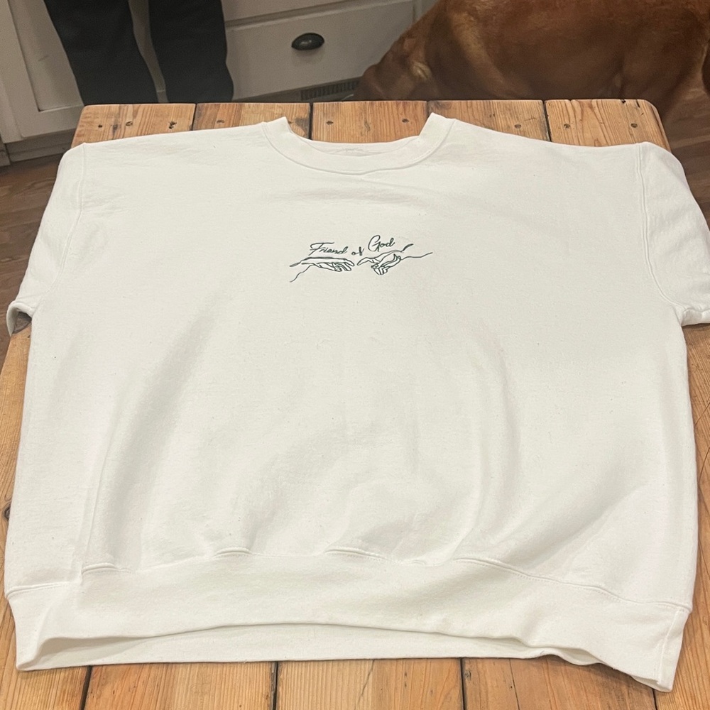 White Graphic Sweatshirt